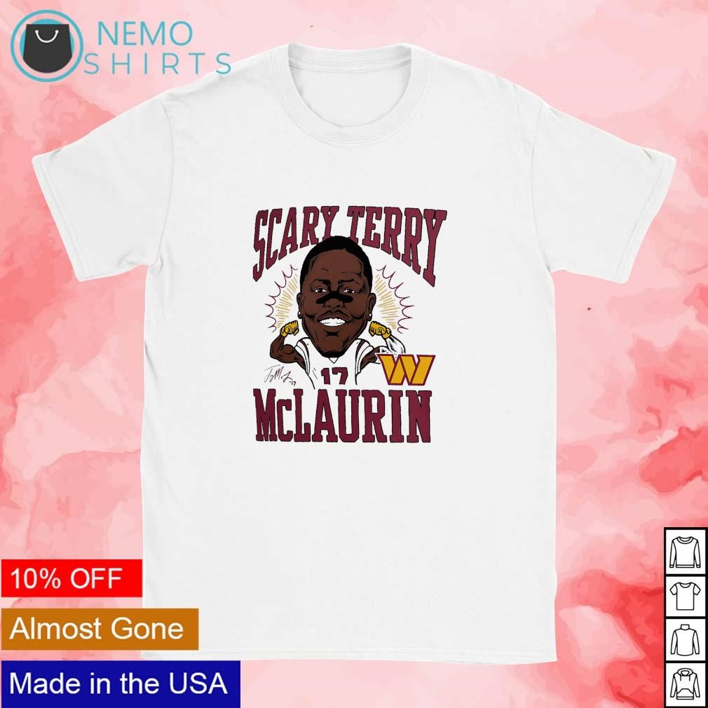 Terry McLaurin scary caricature shirt, hoodie, sweater and v-neck t-shirt