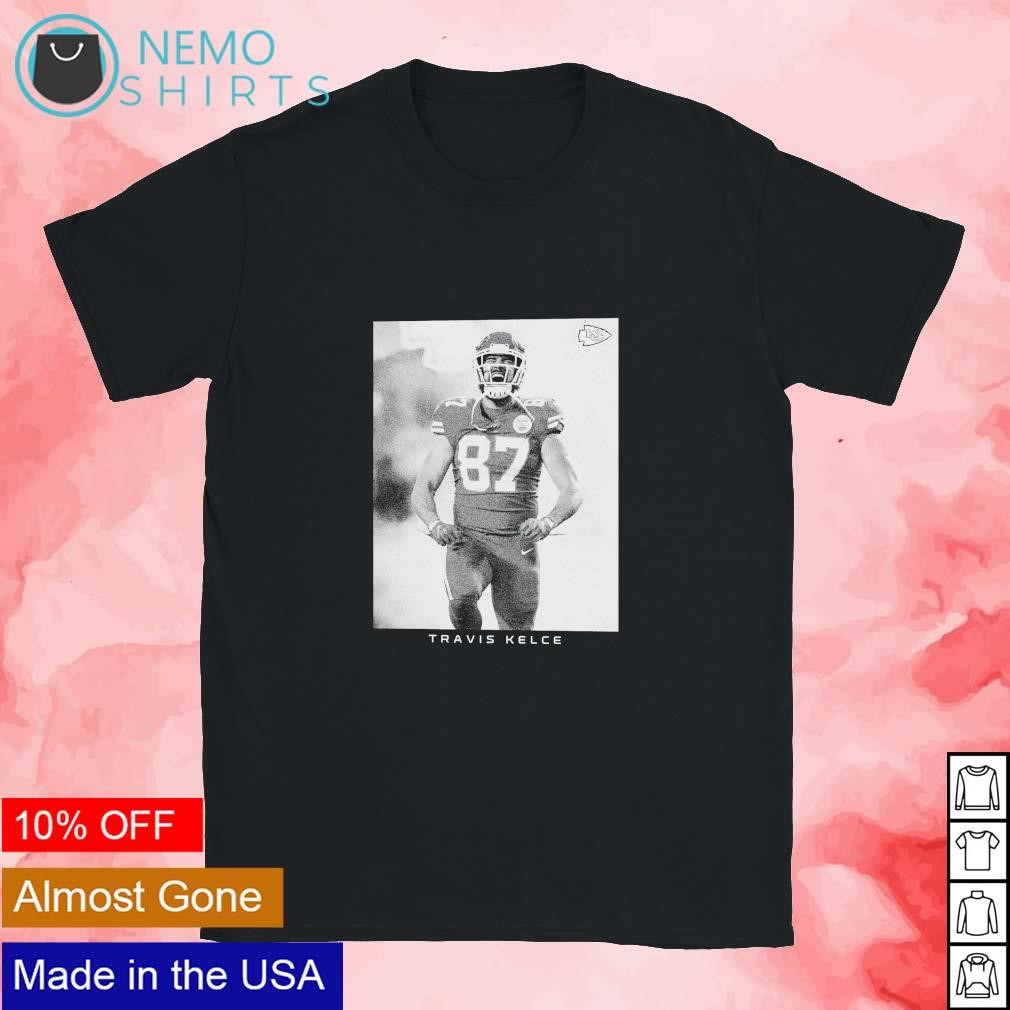 Travis Kelce KC Chiefs majestic threads player graphic shirt, hoodie,  sweater and v-neck t-shirt