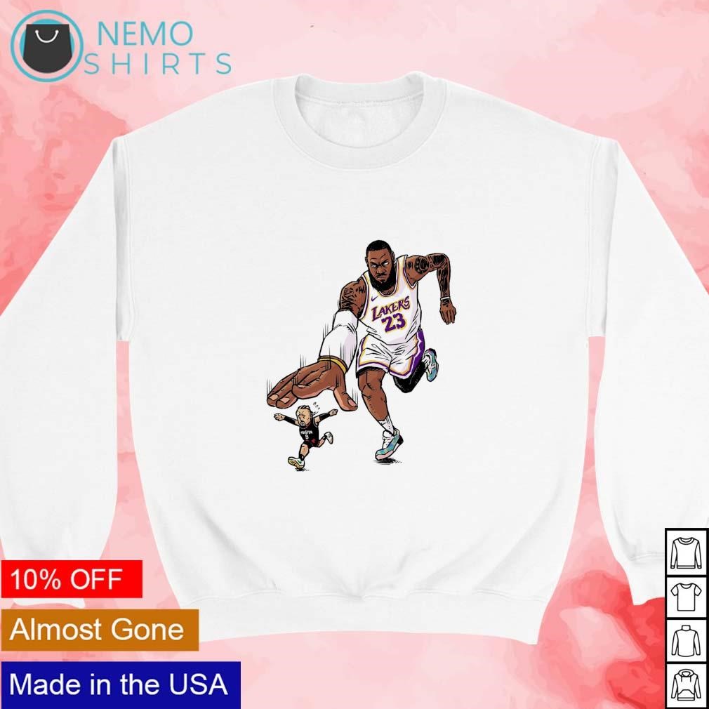 LA Lakers LeBron James too small shirt hoodie sweater and v neck