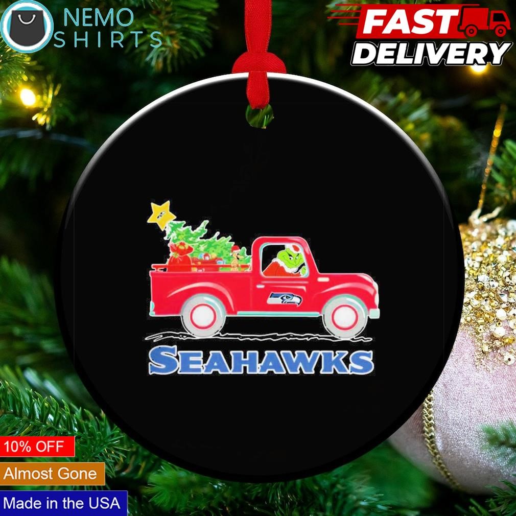 Merry Christmas Grinch Truck ornament