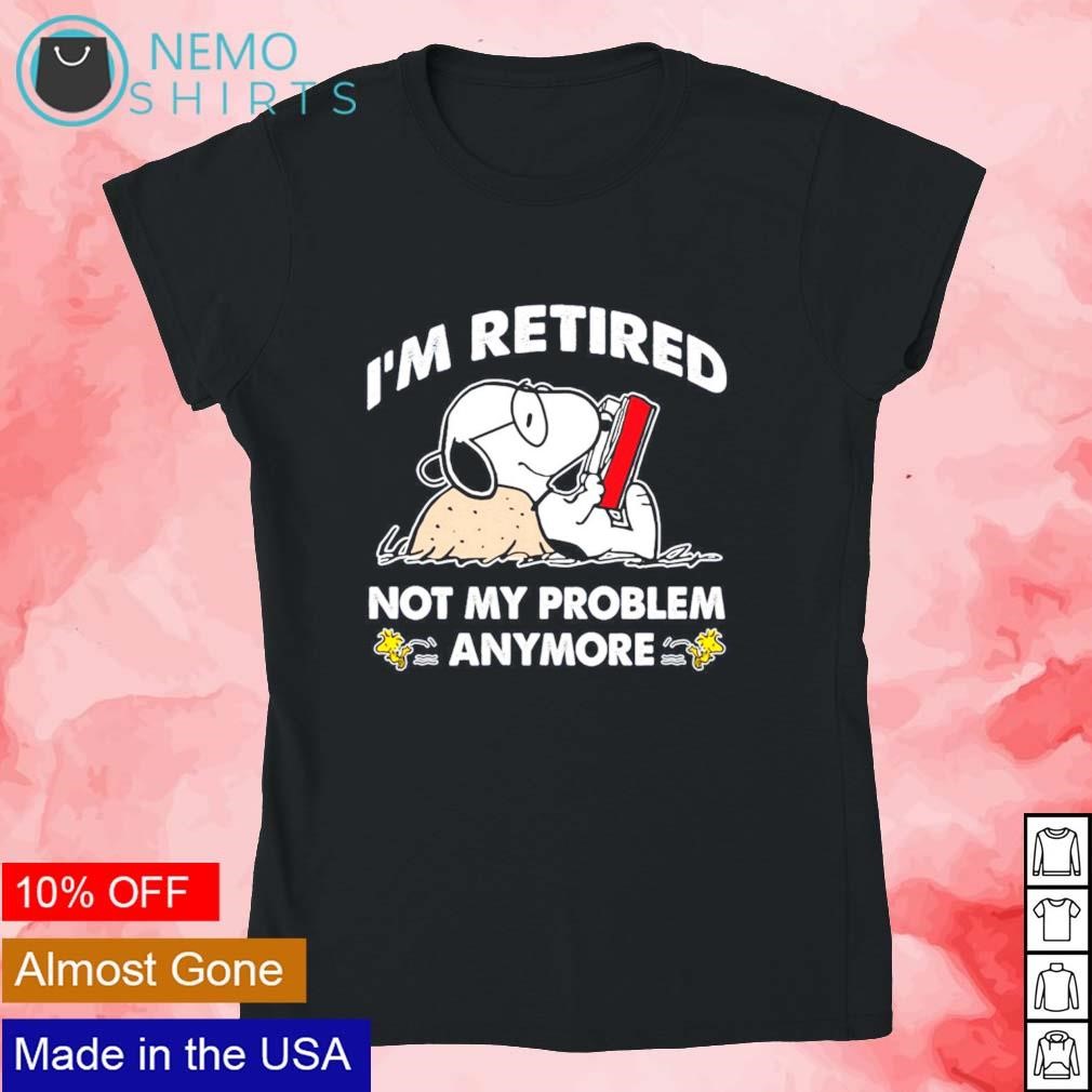 snoopy retired t shirt