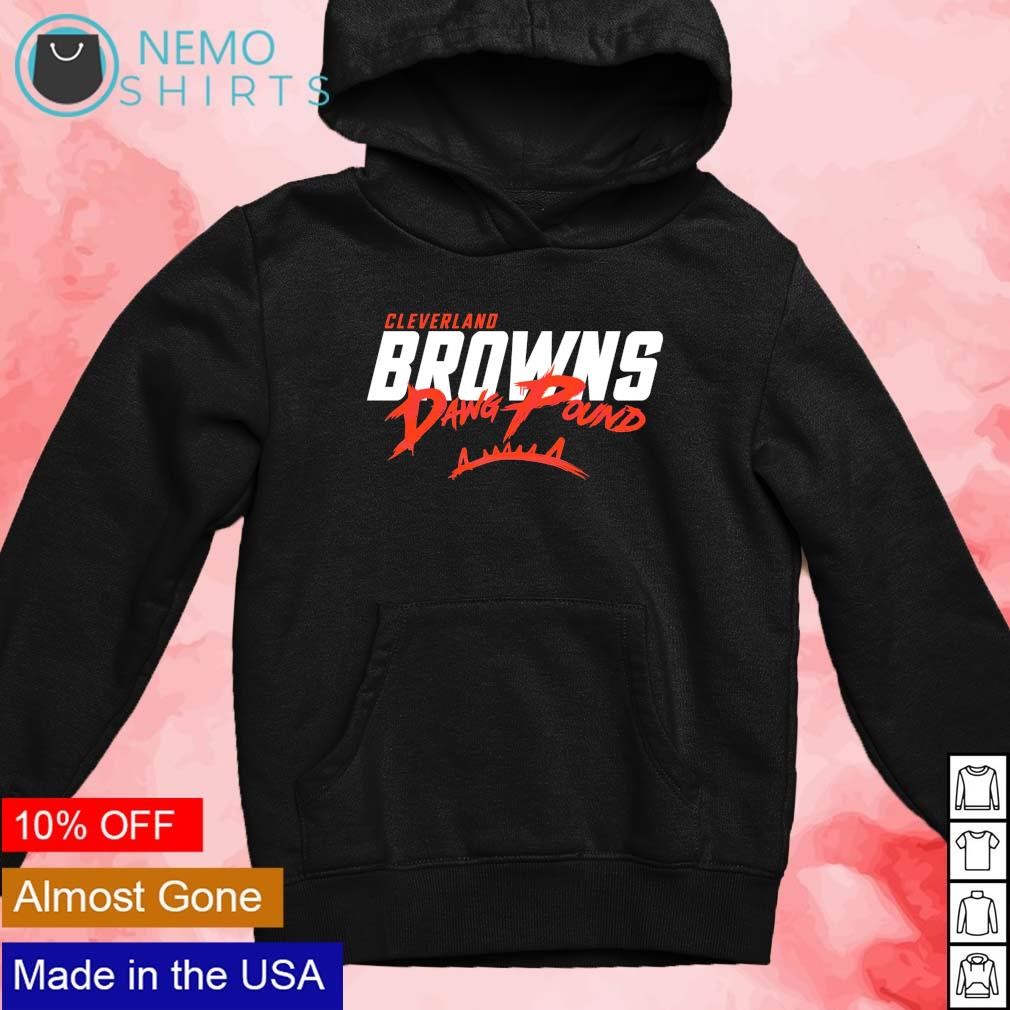 Browns orange best sale dawg pound hoodie