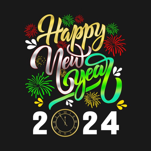 Happy New Year 2024 countdown shirt, hoodie, sweater and vneck tshirt