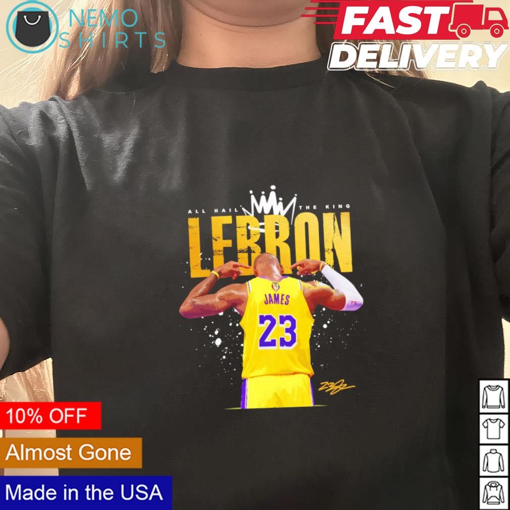 Lebron james lakers black hotsell t shirt