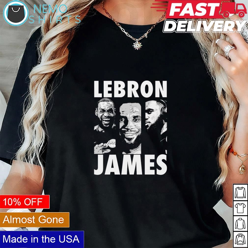 Lebron james lakers on sale black t shirt