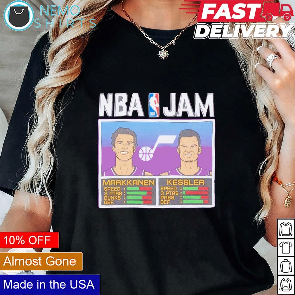 Utah jazz nba jam hot sale shirt