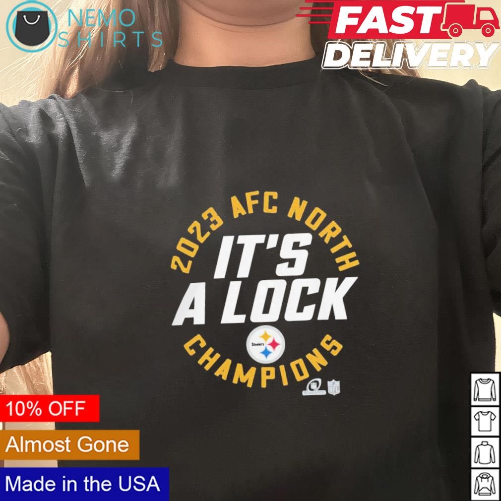 Pittsburgh Steelers it s a lock 2023 AFC North champions shirt