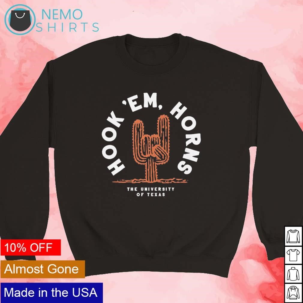 Texas Longhorns hook 'em horns cactus shirt, hoodie, sweater and v-neck t- shirt