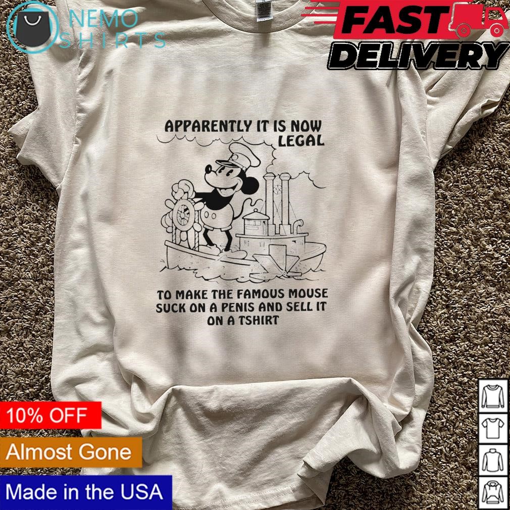 Apparently it is now legal to make the famous mouse suck on a penis and  sell it on a Mickey shirt, hoodie, sweater and v-neck t-shirt