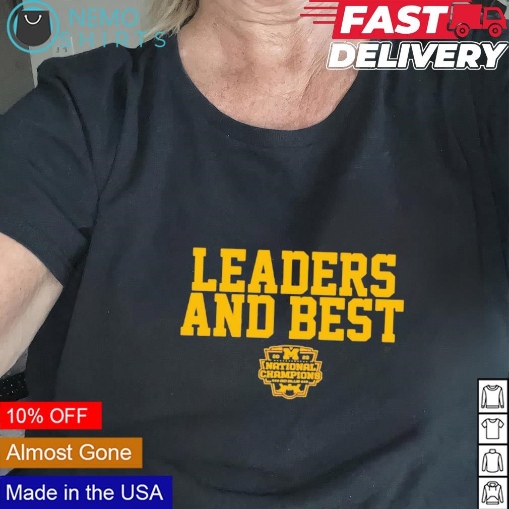 Michigan Wolverines leaders and best national champions shirt Black shirt.jpg