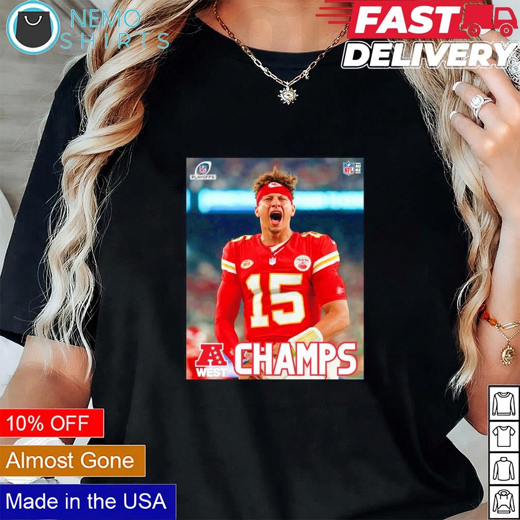 Patrick Mahomes Kansas City Chiefs eight straight to AFC West champs shirt hoodie sweater and v neck t shirt