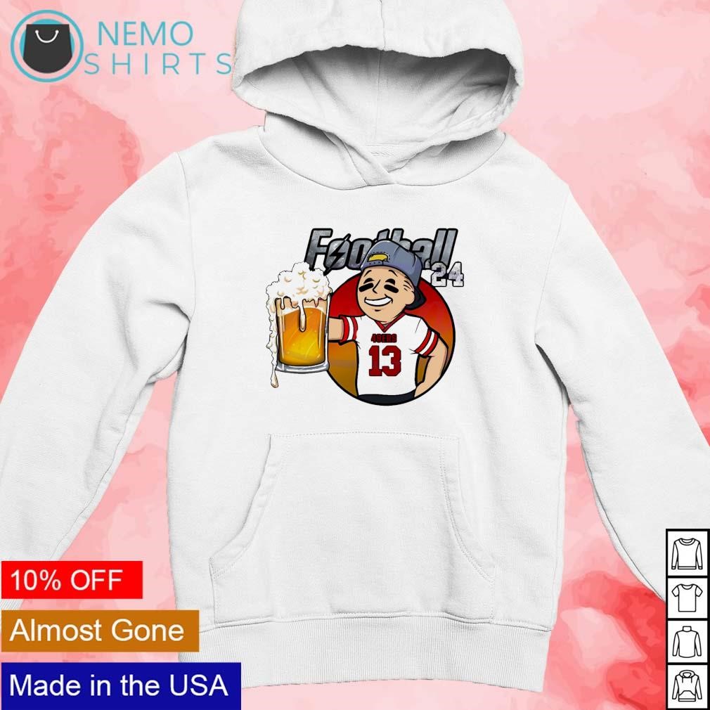 San Francisco 49ers Brock Purdy beer football 24 shirt, hoodie, sweater ...