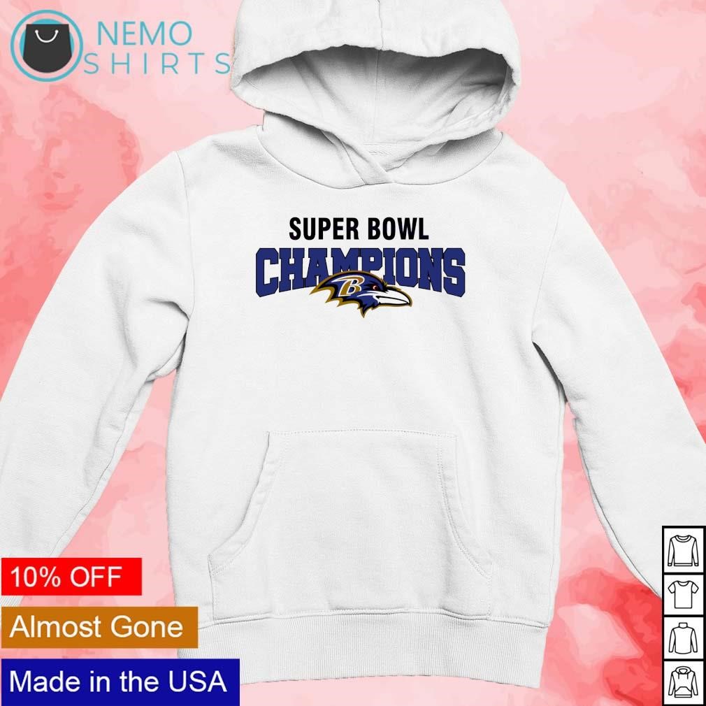 Super Bowl champions Baltimore Ravens shirt new mockup white hoodie.jpg