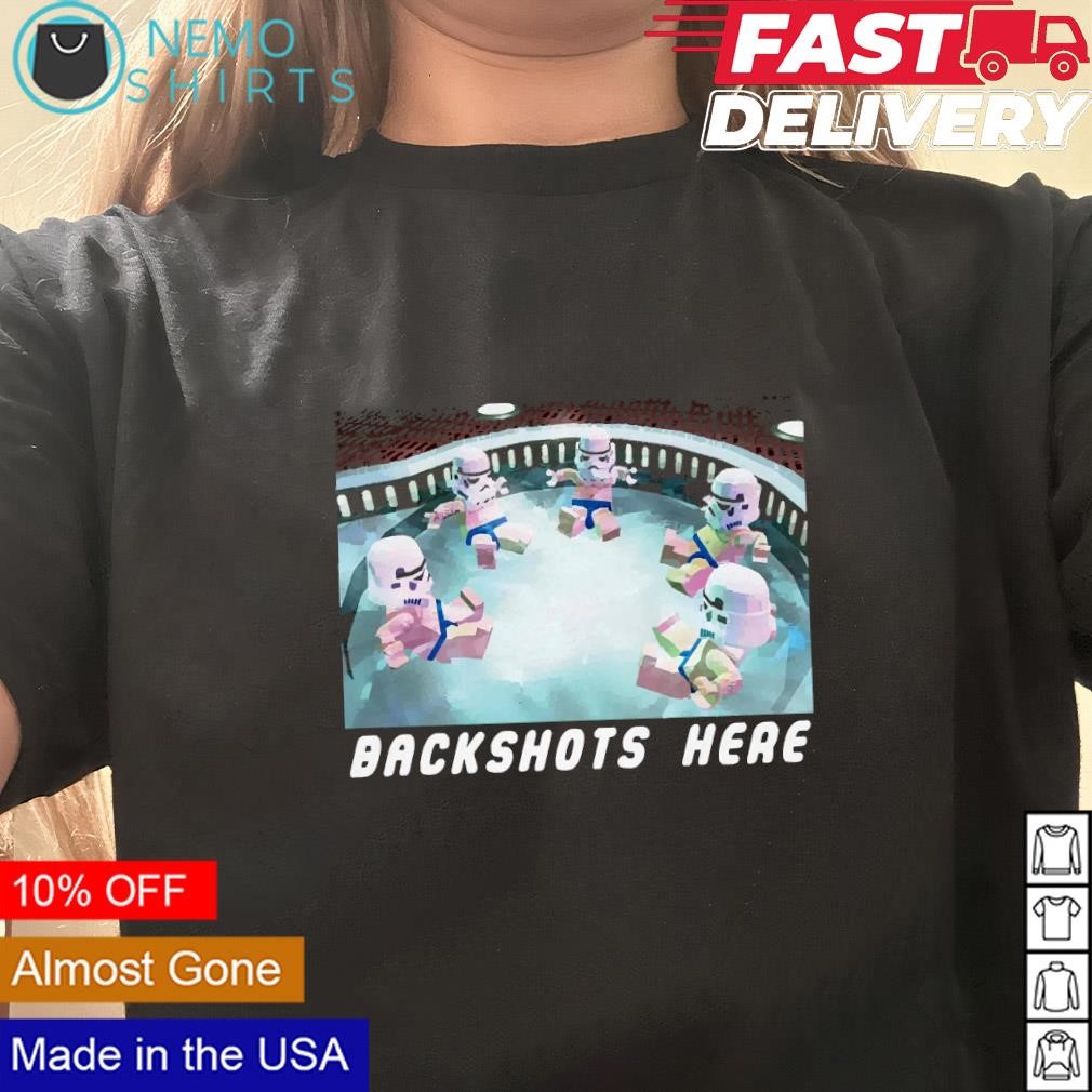 Backshots here hot tub shirt, hoodie, sweater and v-neck t-shirt