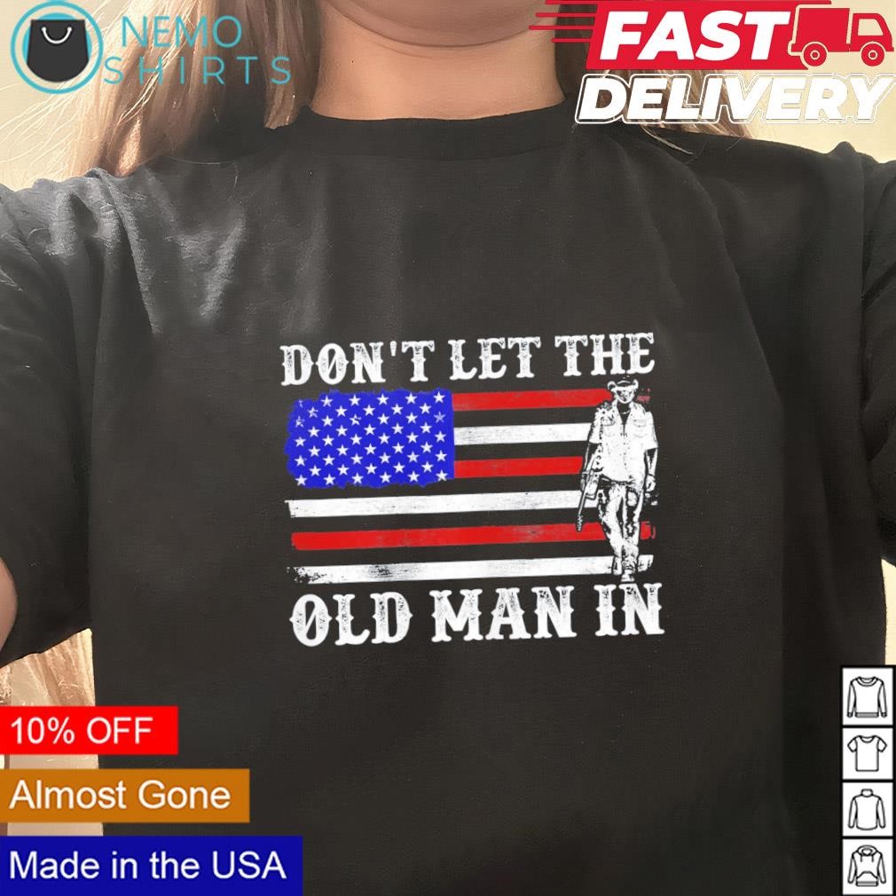 Man in american outlet flag shirt