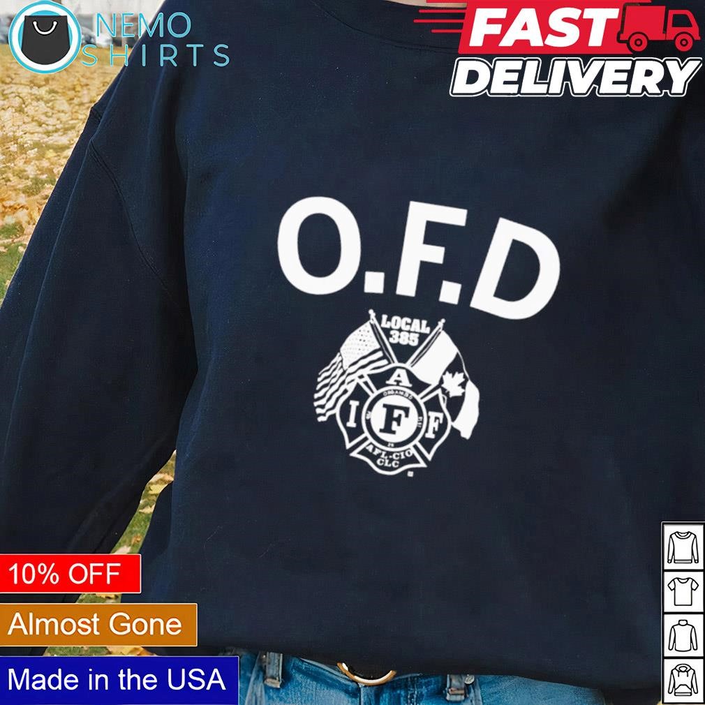 Omaha Fire Department Local 385 logo shirt Blacksweater.jpg