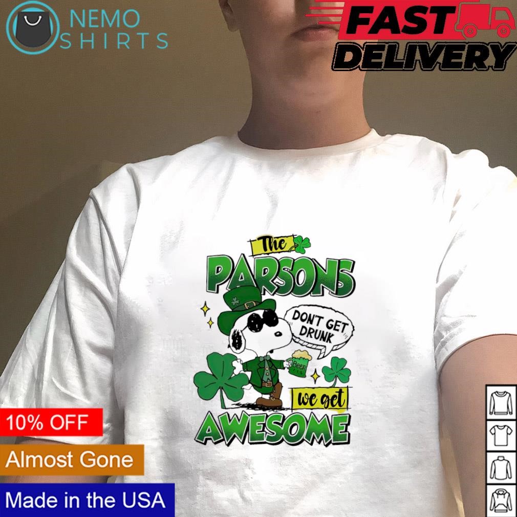 snoopy st patrick's day t shirt