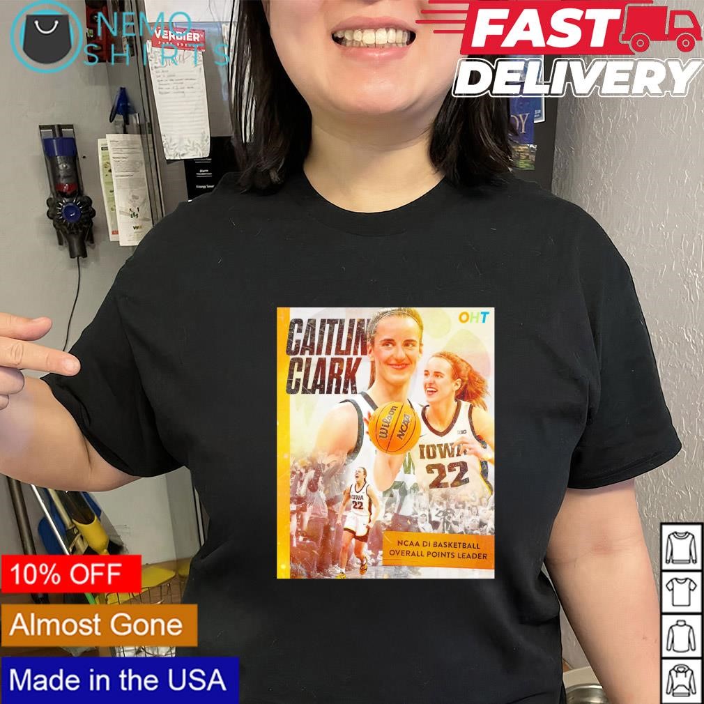 Caitlin Clark NCAA DI basketball overall points leader shirt, hoodie,  sweater and v-neck t-shirt