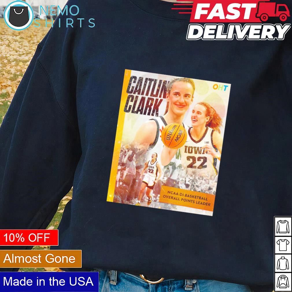 Caitlin Clark NCAA DI basketball overall points leader shirt, hoodie,  sweater and v-neck t-shirt