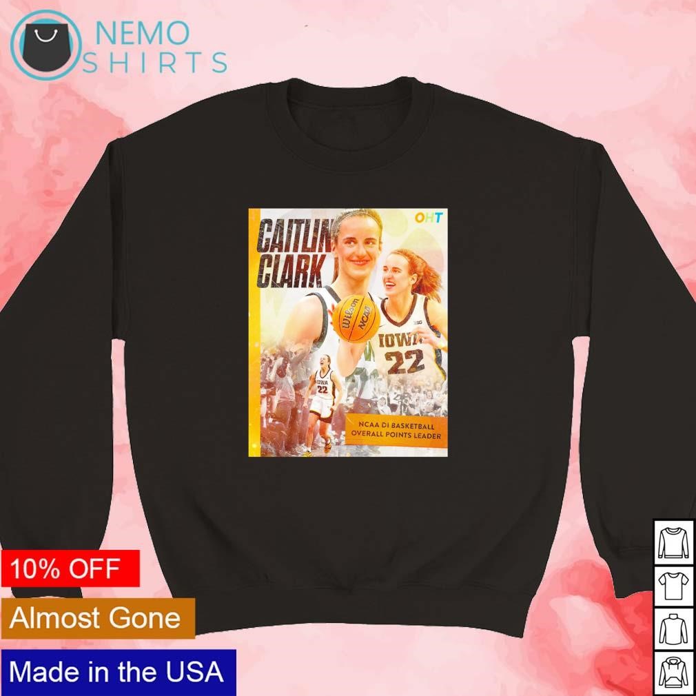 Caitlin Clark NCAA DI basketball overall points leader shirt, hoodie,  sweater and v-neck t-shirt