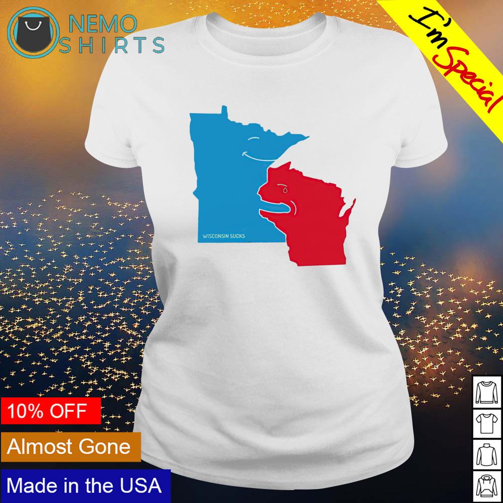 Minnesota with Wisconsin sucks T-shirt, hoodie, sweater and v-neck t-shirt