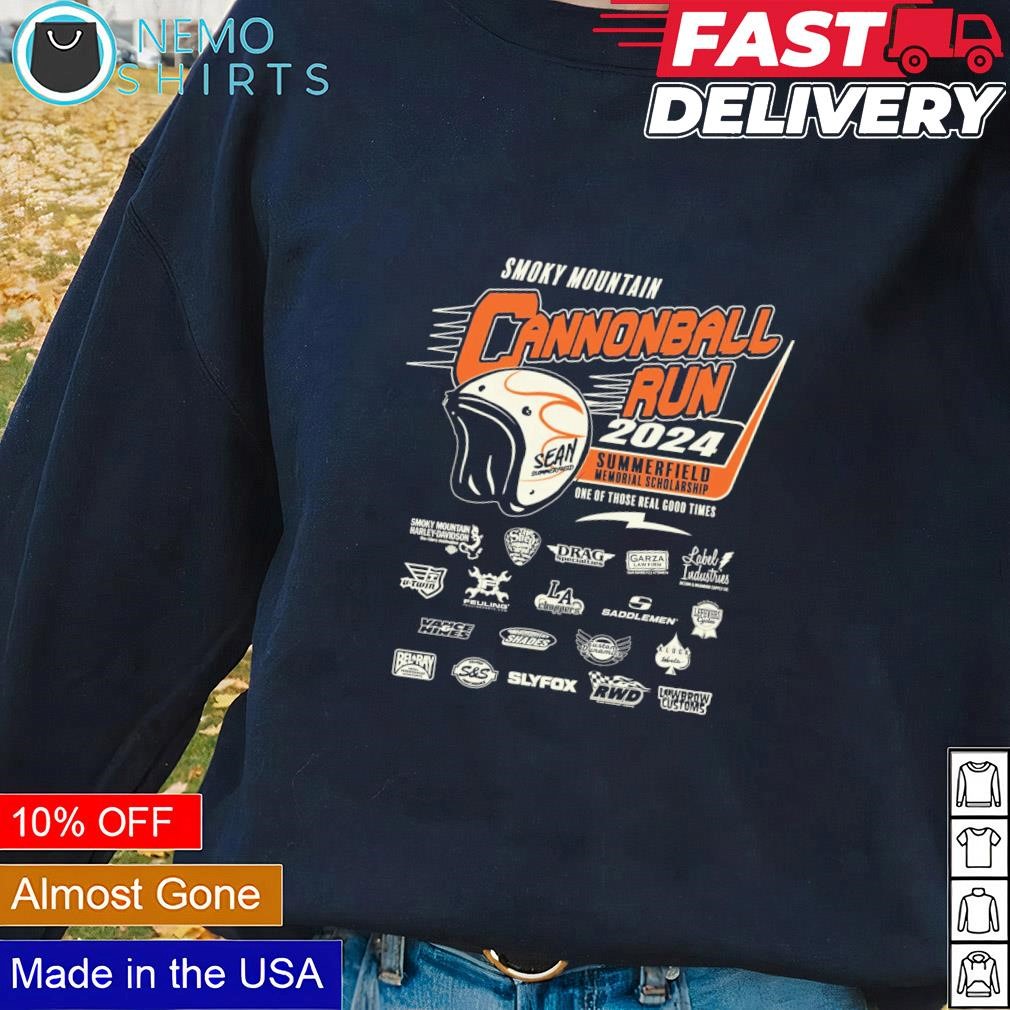 Smoky mountain Cannonball run 2024 shirt, hoodie, sweater and v-neck t ...