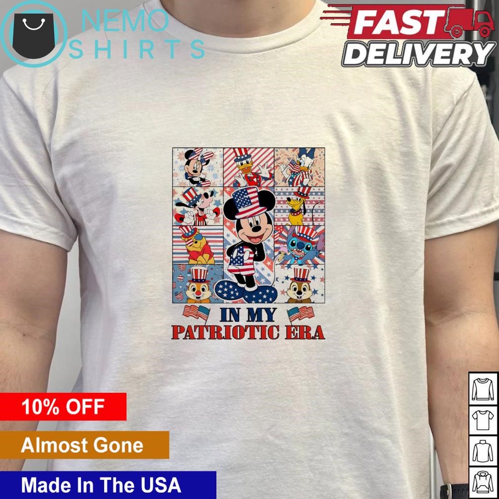 In my patriotic era mickey and friends shirt hoodie sweater and v neck t shirt