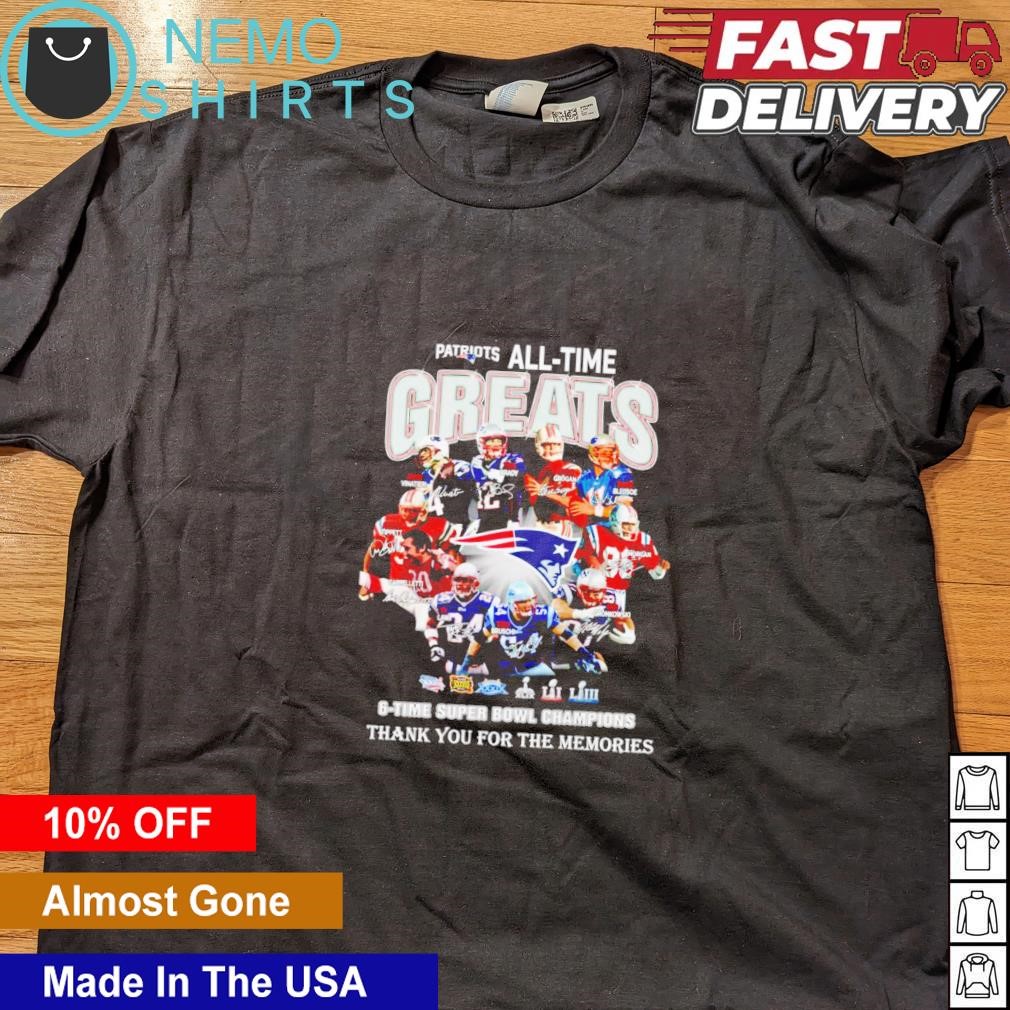 Patriots 6 time champions shirt best sale