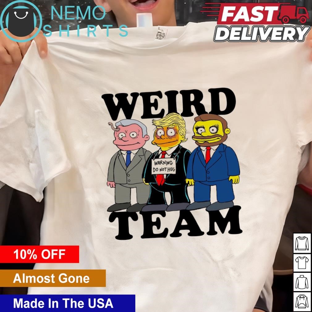 Trump Vance and Kennedy weird team the Simpson cartoon parody shirt