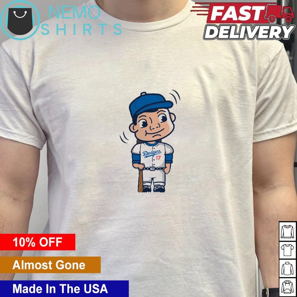 Shohei Ohtani Los Angeles Dodgers 17 bobble cartoon shirt
