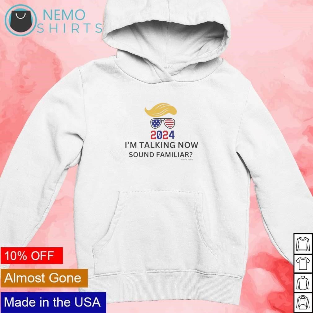 Trump hair glasses 2024 I'm talking now sound familiar Donald Trump