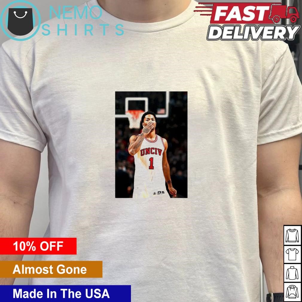 Derrick rose white t shirt on sale