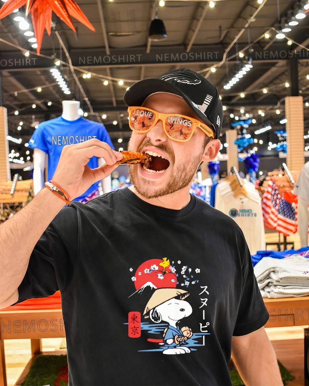 Peanuts Snoopy and woodstock samurai shirt, tee, tops & Apparel