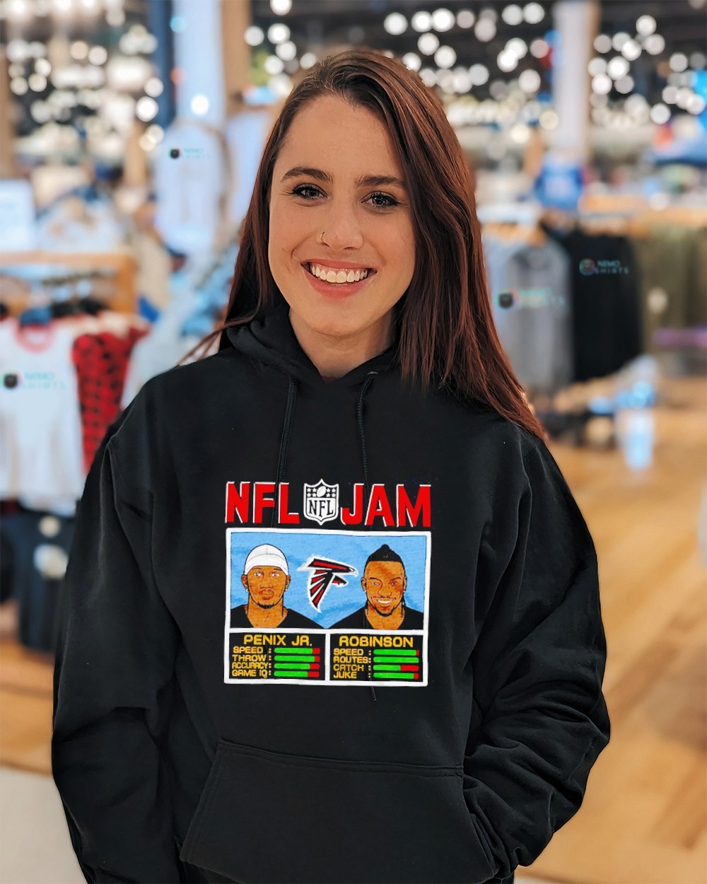 NFL Jam Michael Penix Jr. and Bijan Robinson Atlanta Falcons shirt