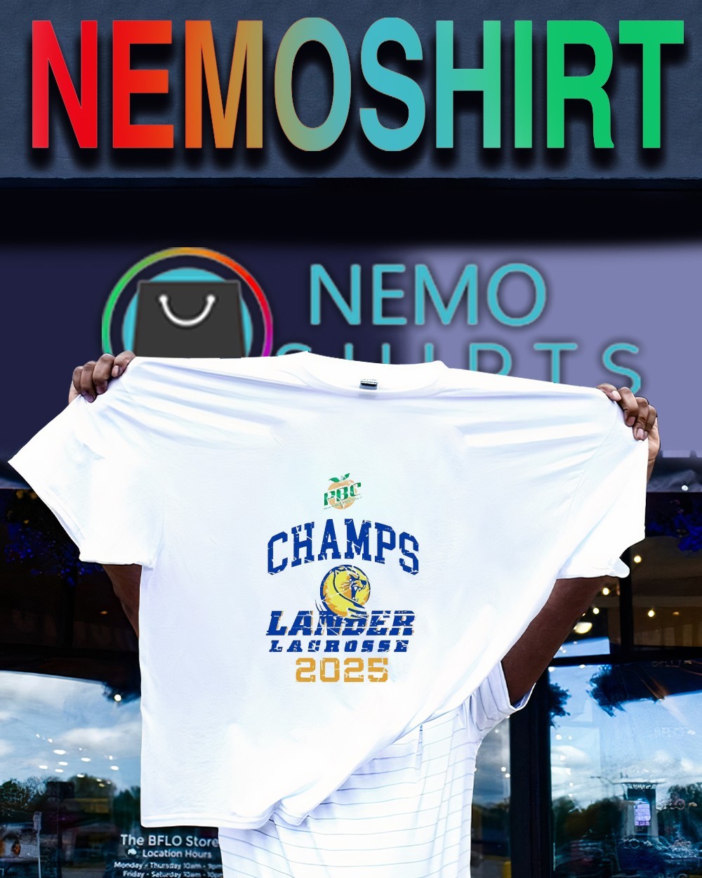 Lander Lacrosse champs 2025 shirt, tee, tops & Apparel