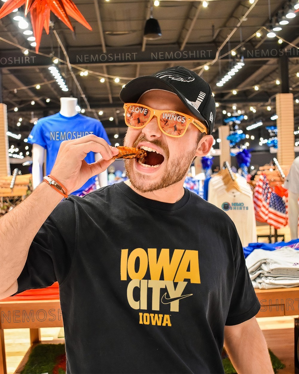 Women's Iowa Hawkeyes Dynasty Oversized Crewneck Tee, image size:1000x1250