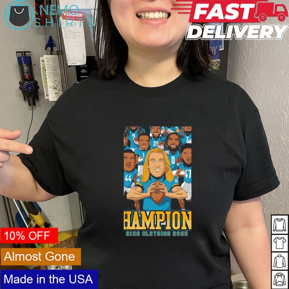Trevor Lawrence Jacksonville Jaguars champion 8103 clothing 2025