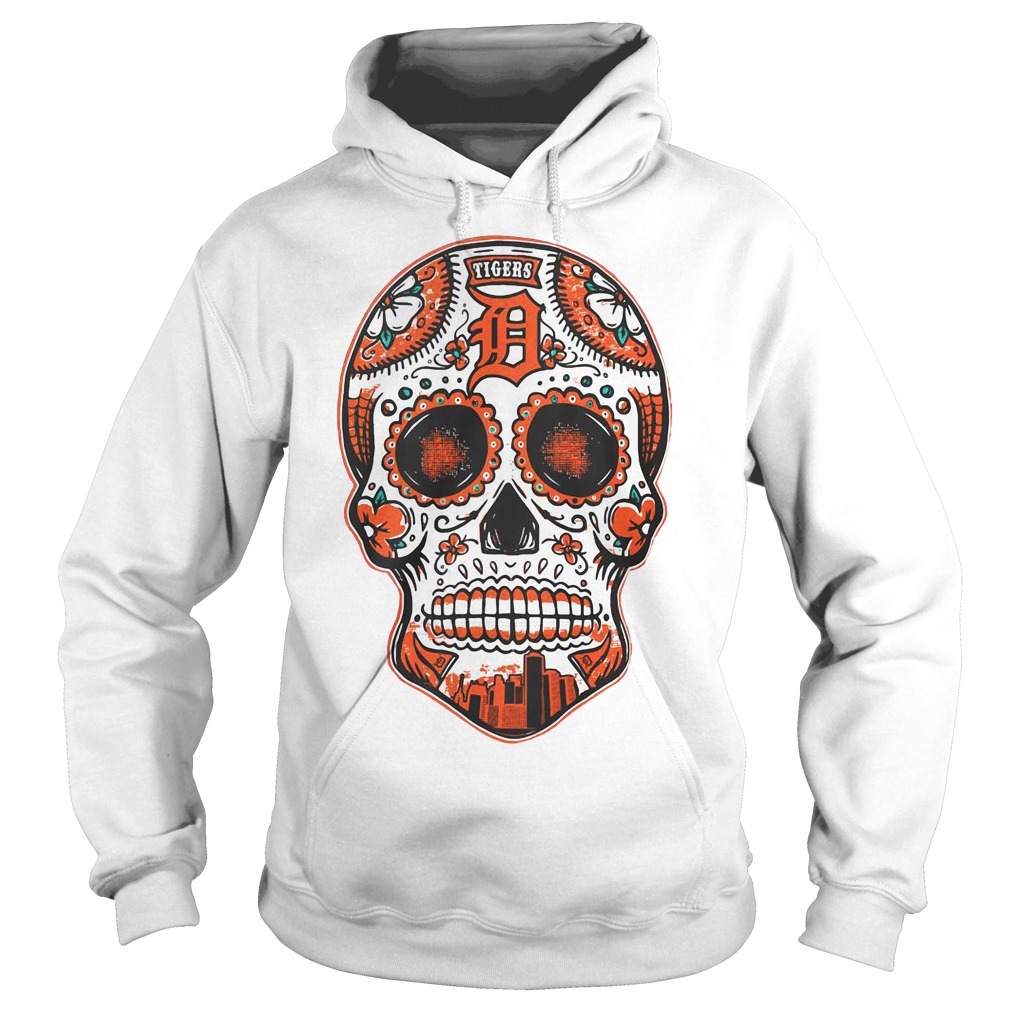 Detroit Tigers skull shirt, hoodie, sweater and v-neck t-shirt