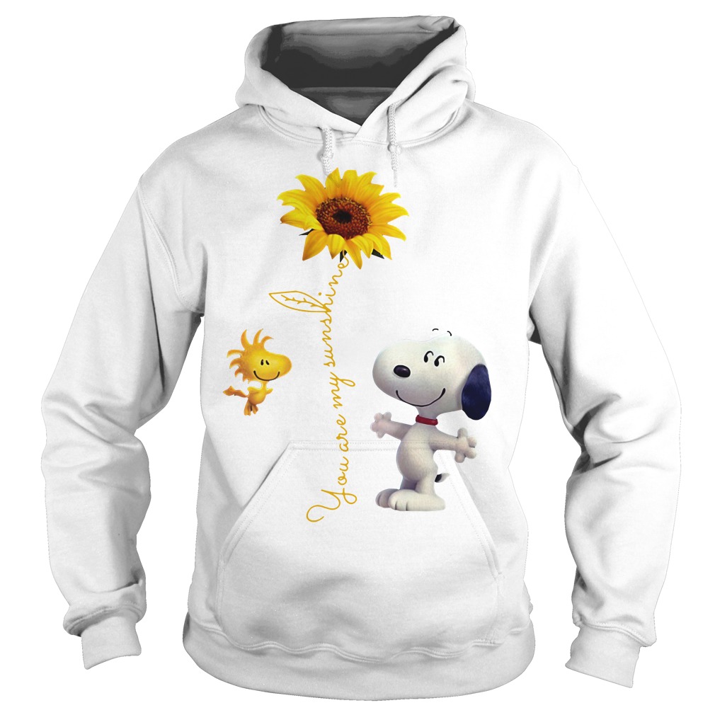 Snoopy and Woodstock You are My sunshine Sunflower Hoodie