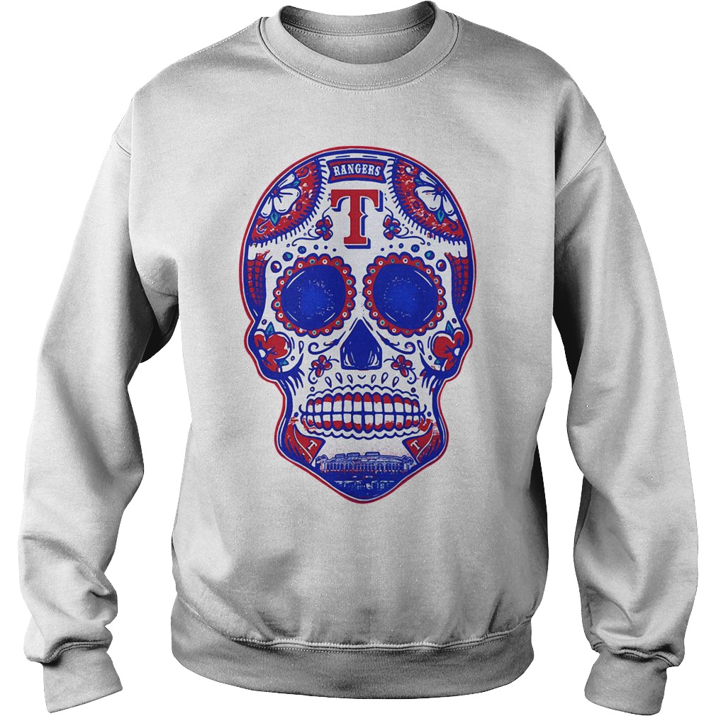 Texas Rangers skull shirt, hoodie, sweater and v-neck t-shirt