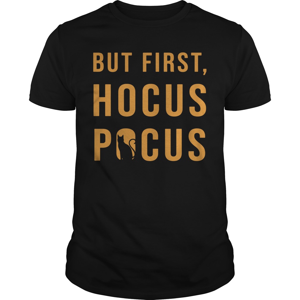 Halloween But First Hocus Pocus Cat Guys shirt