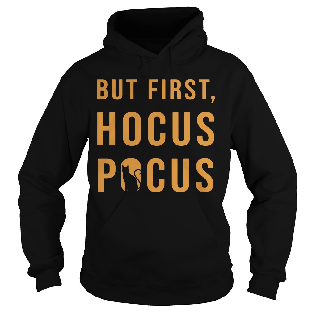 Halloween But First Hocus Pocus Cat Hoodie