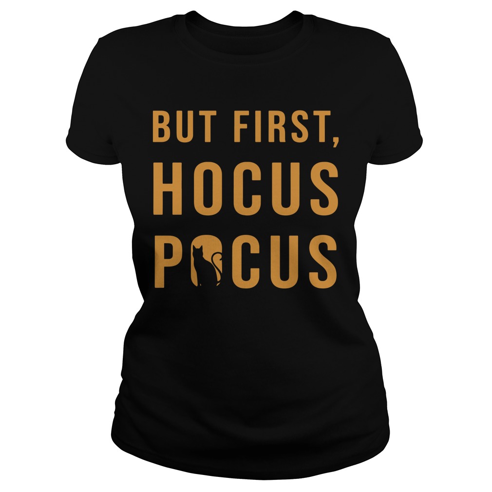 Halloween But First Hocus Pocus Cat Ladies tee