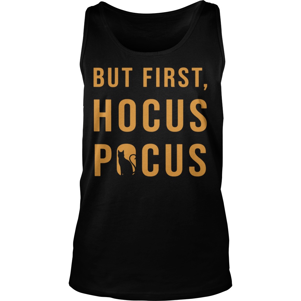 Halloween But First Hocus Pocus Cat Tank top
