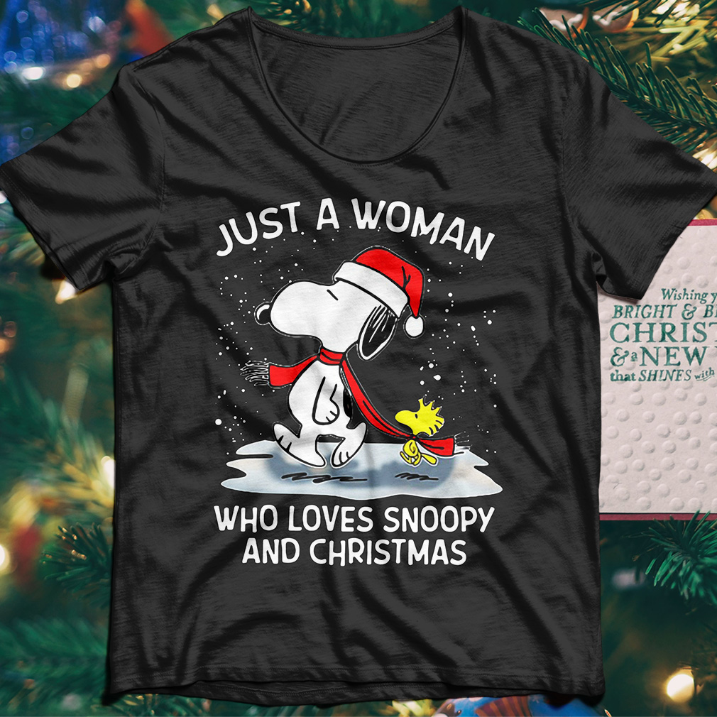 Just A Woman Who Loves Snoopy And Christmas Sweater And Hoodie