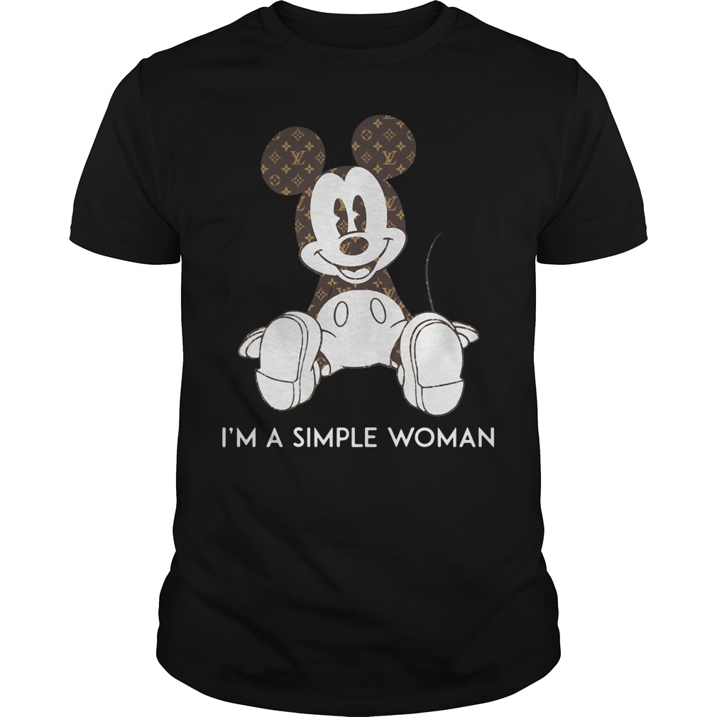 Mickey mouse louis vuitton I'm a simple women shirt and hoodie