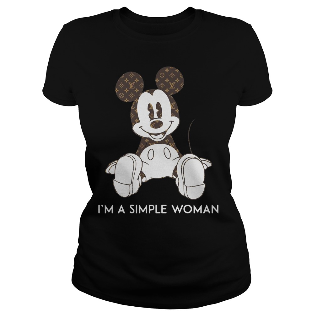 Louis Vuitton Mickey And Minni Man's T-Shirt Tee