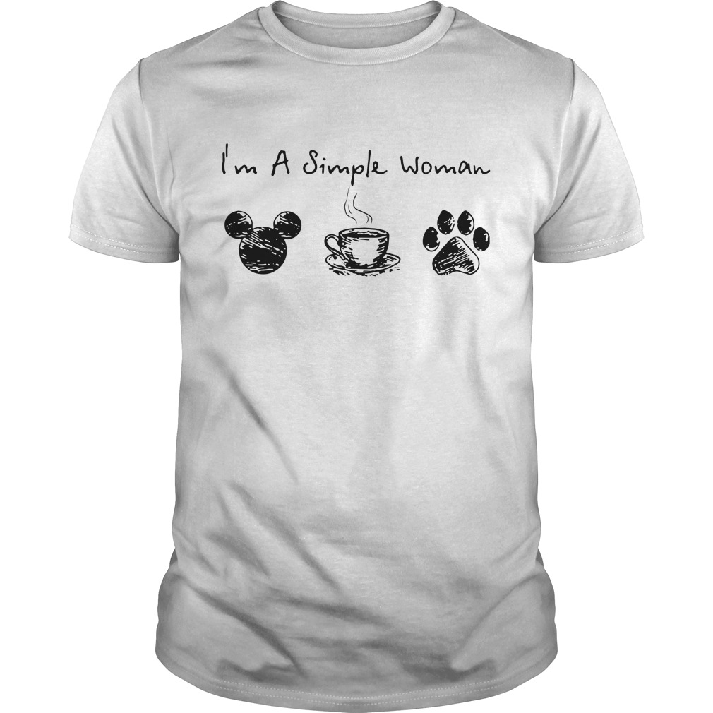 Official i'm A Simple Woman Coffee Dog And Kansas City Chiefs Shirt,  hoodie, sweater, long sleeve and tank top