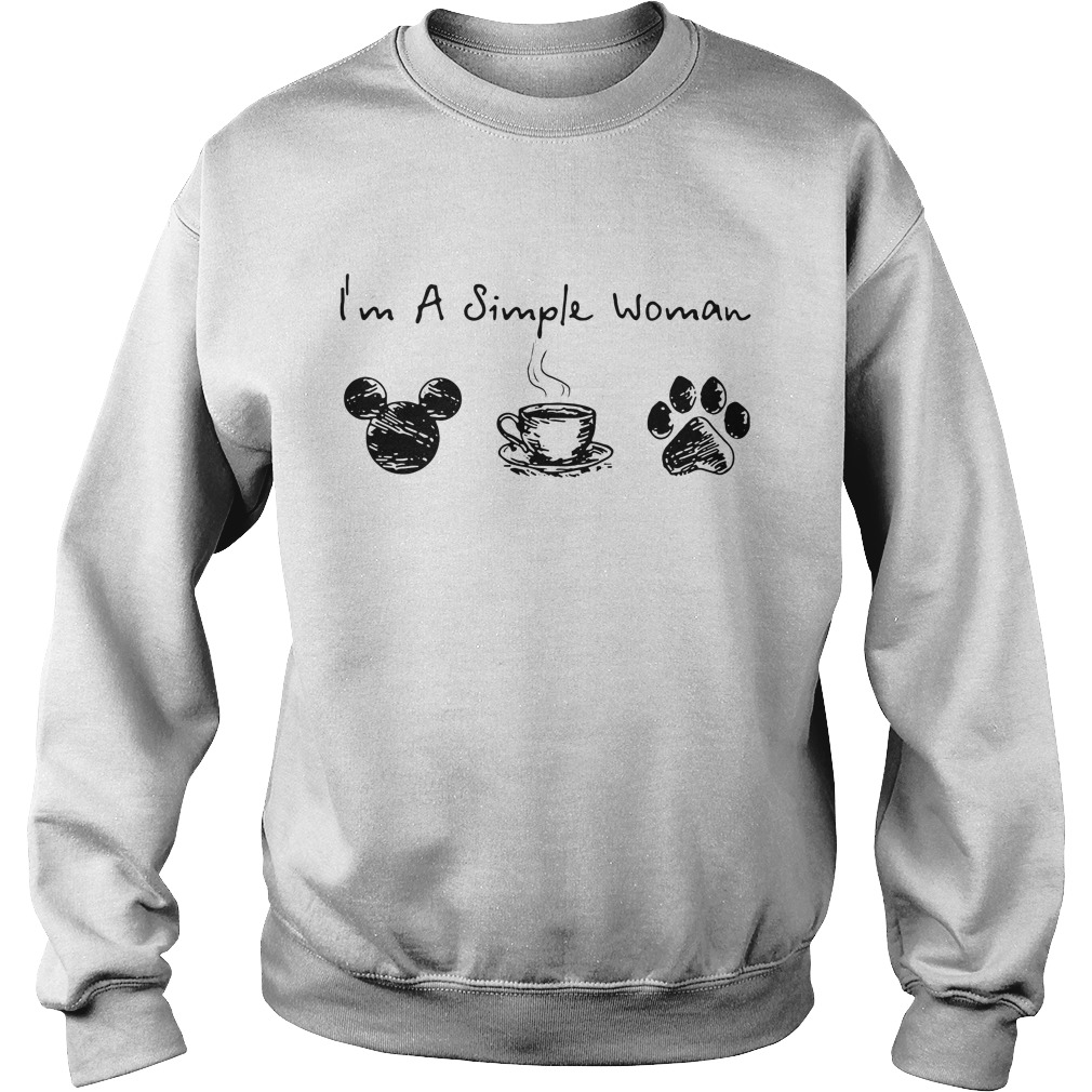 I'm A Simple Woman Coffee Dog And Kansas City Chiefs Shirt, hoodie,  sweater, long sleeve and tank top