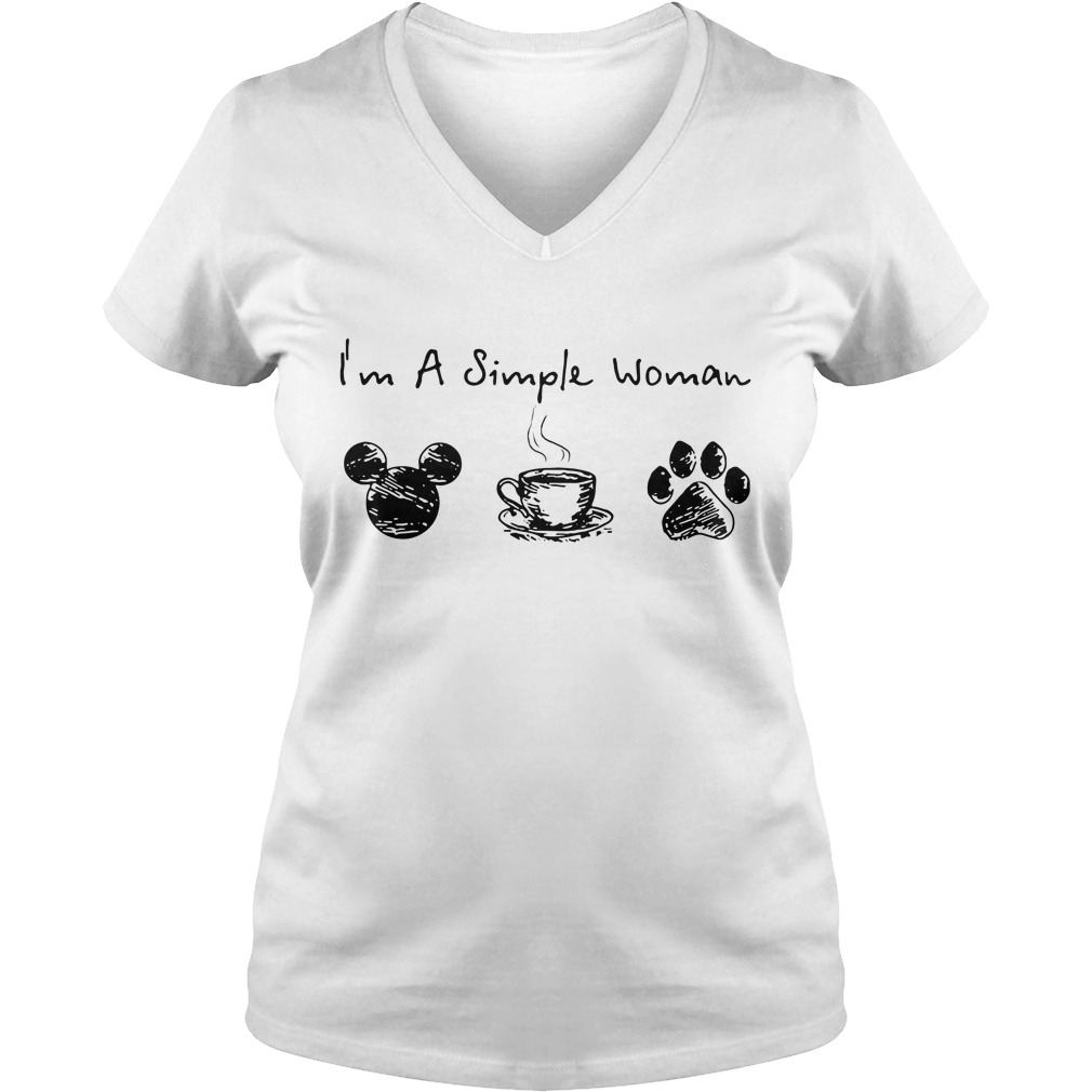 I'm A Simple Woman Coffee Dog And Kansas City Chiefs Shirt, hoodie,  sweater, long sleeve and tank top